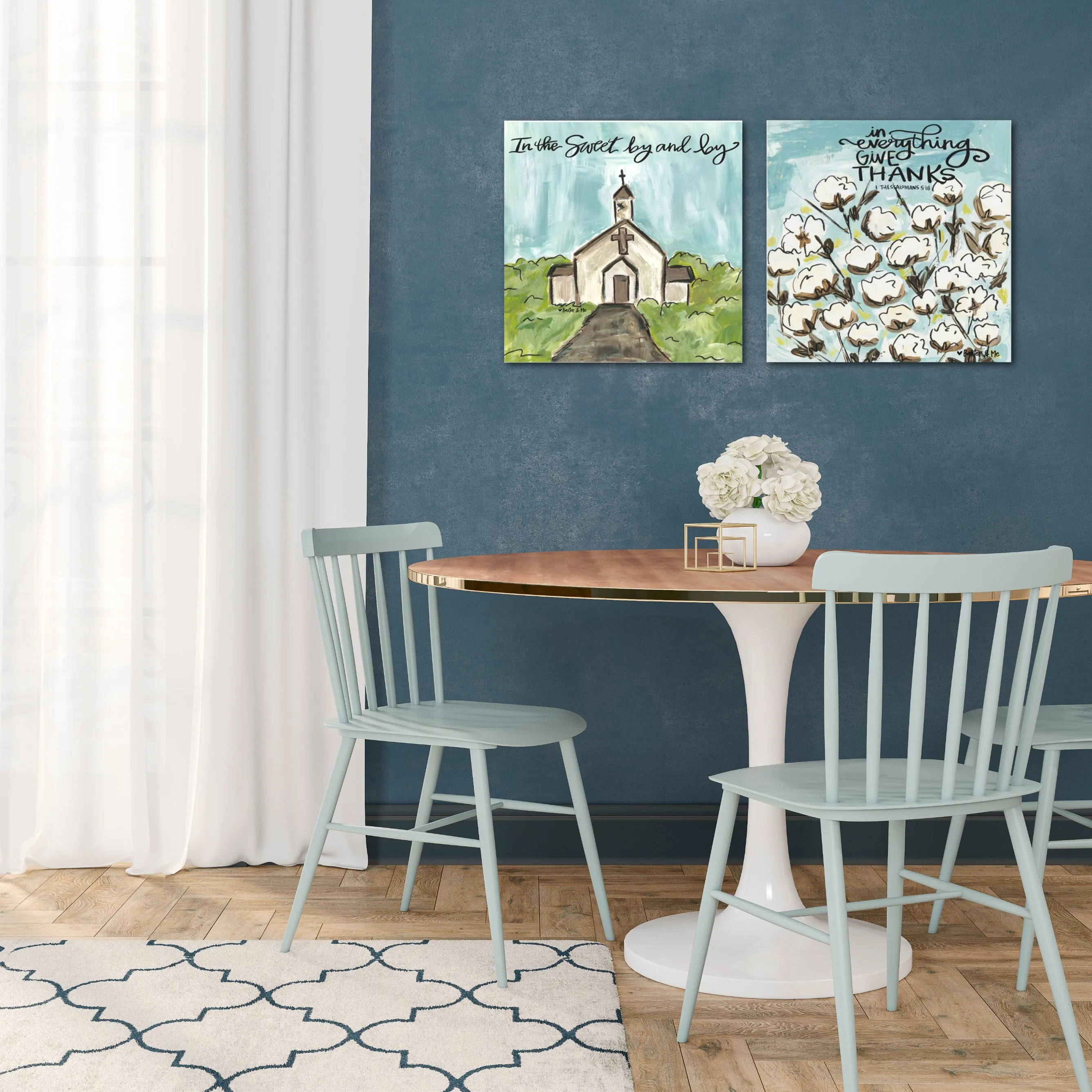 Give Thanks Cotton - Wrapped Canvas