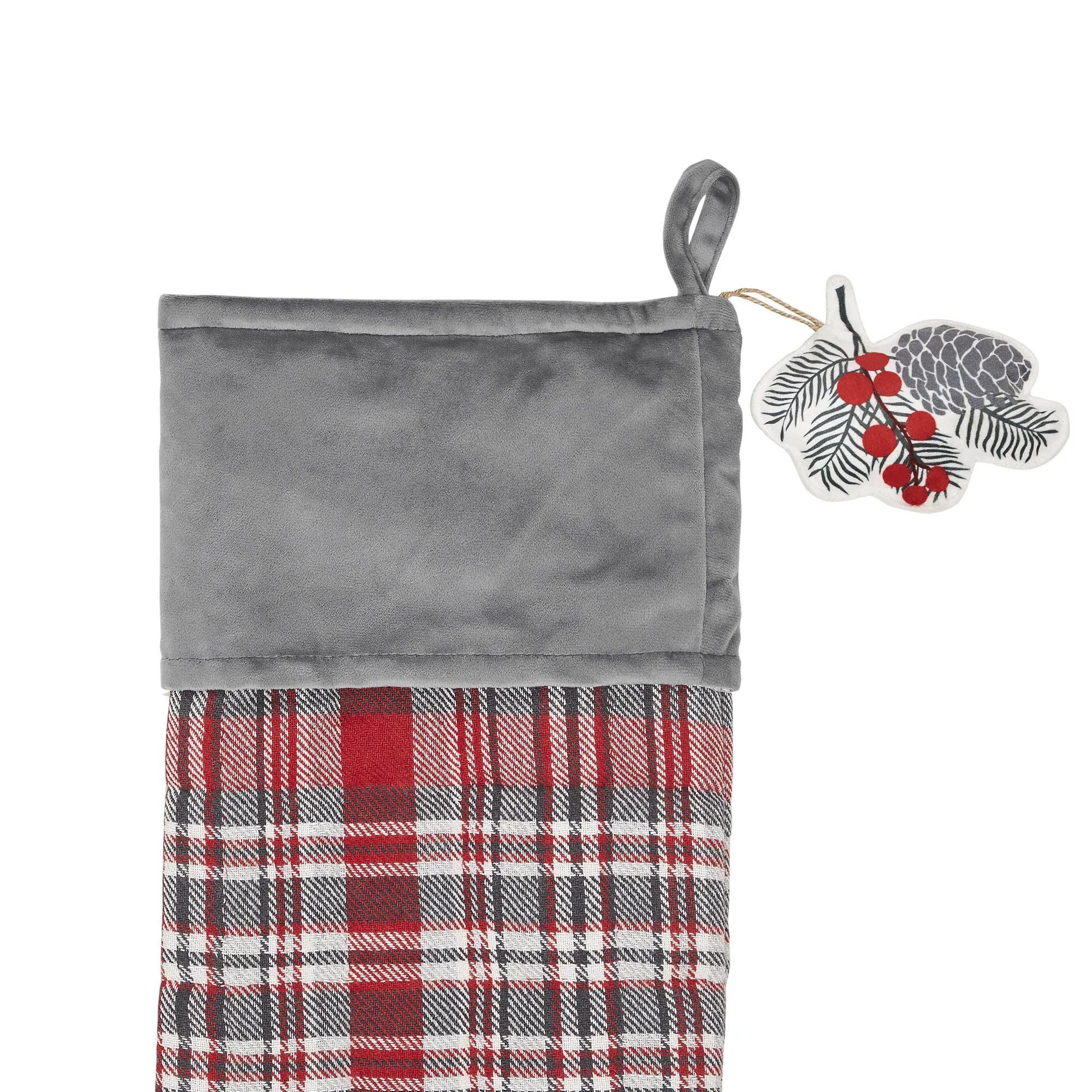 Gregor Plaid Stocking 12x20