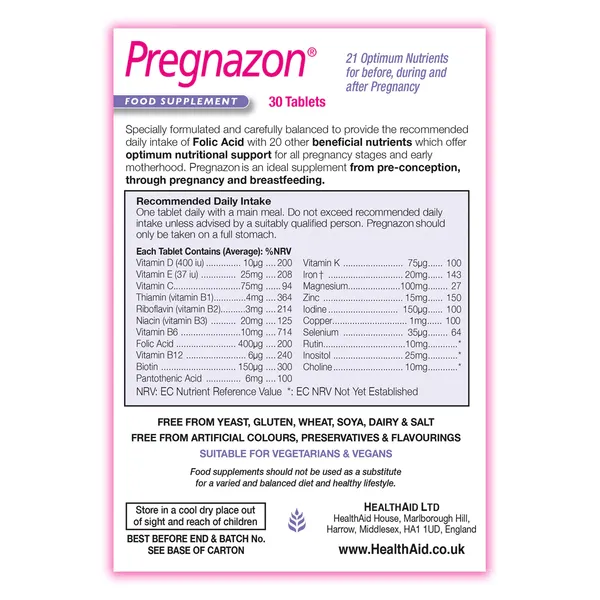 Health Aid - Pregnazon