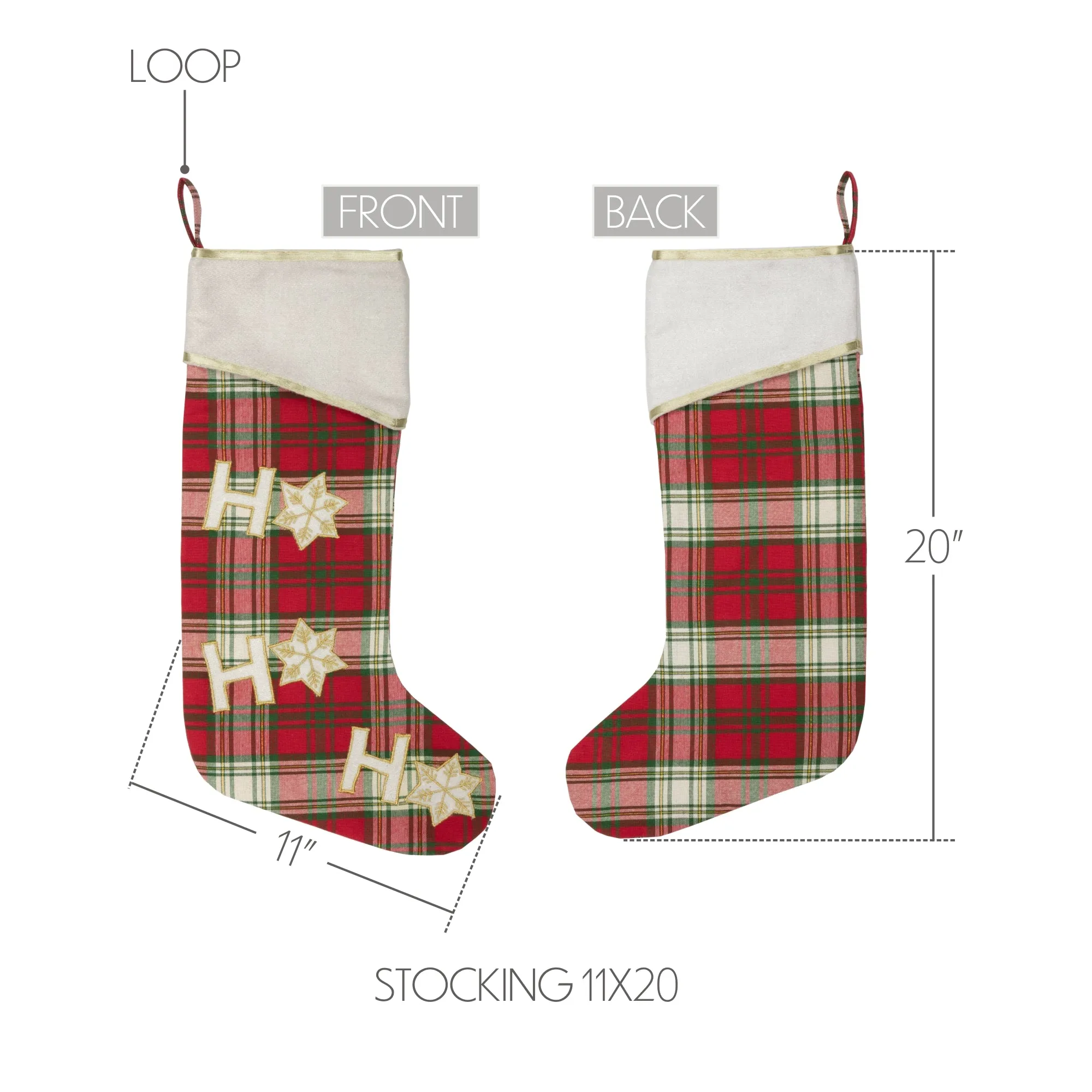 HO HO Holiday Stocking