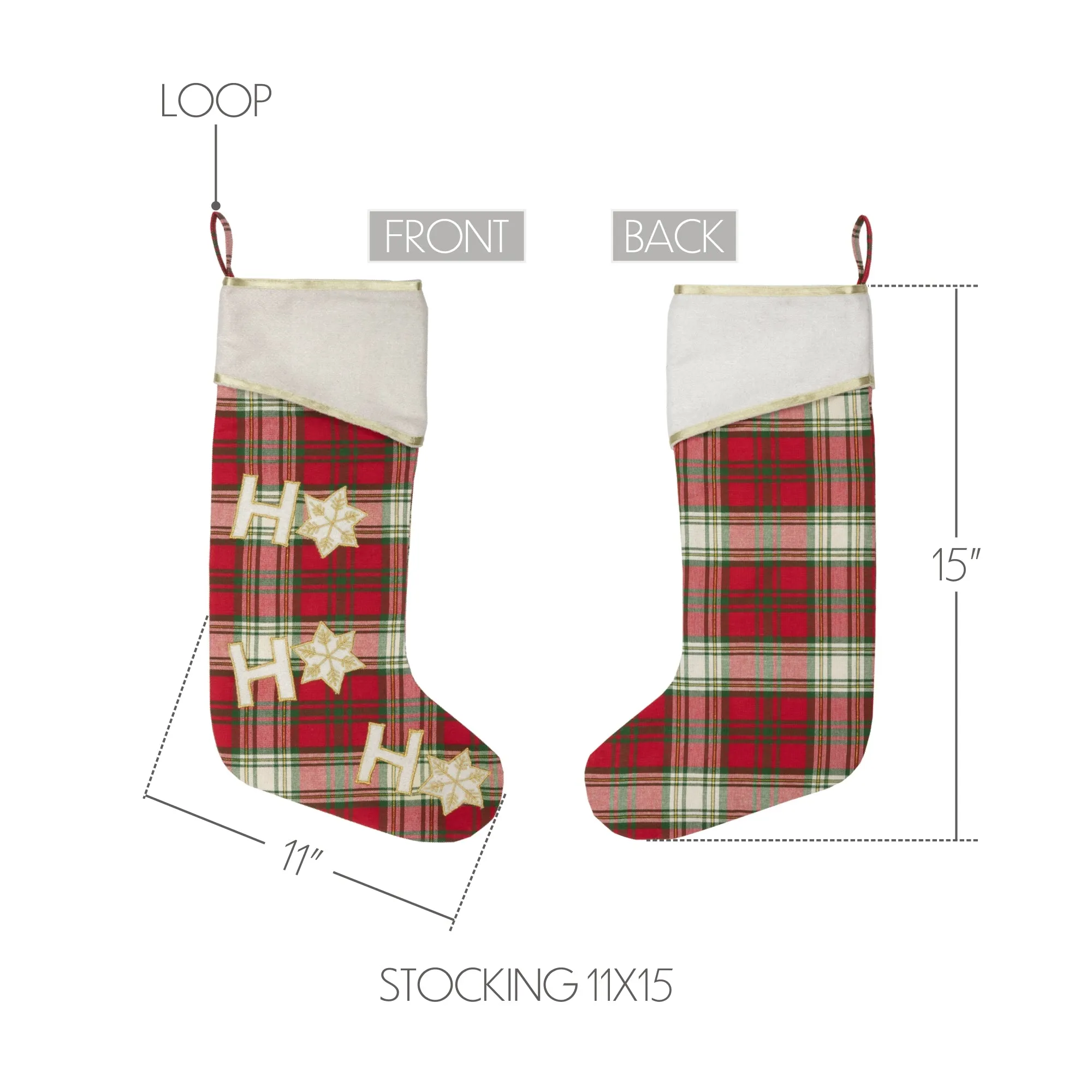 HO HO Holiday Stocking