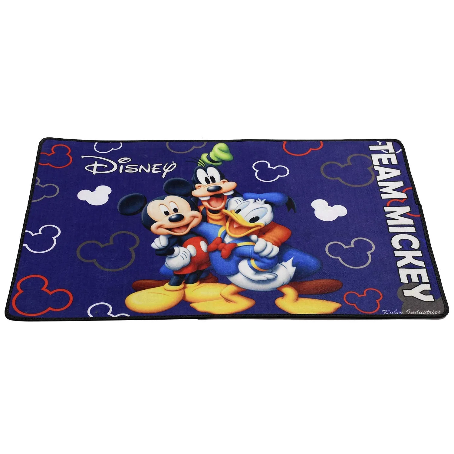Kuber Industries Disney Team Mickey 2 Pieces Anti Slip Bath Mat 23"x15" (Royal Blue) (CTKTC046122)