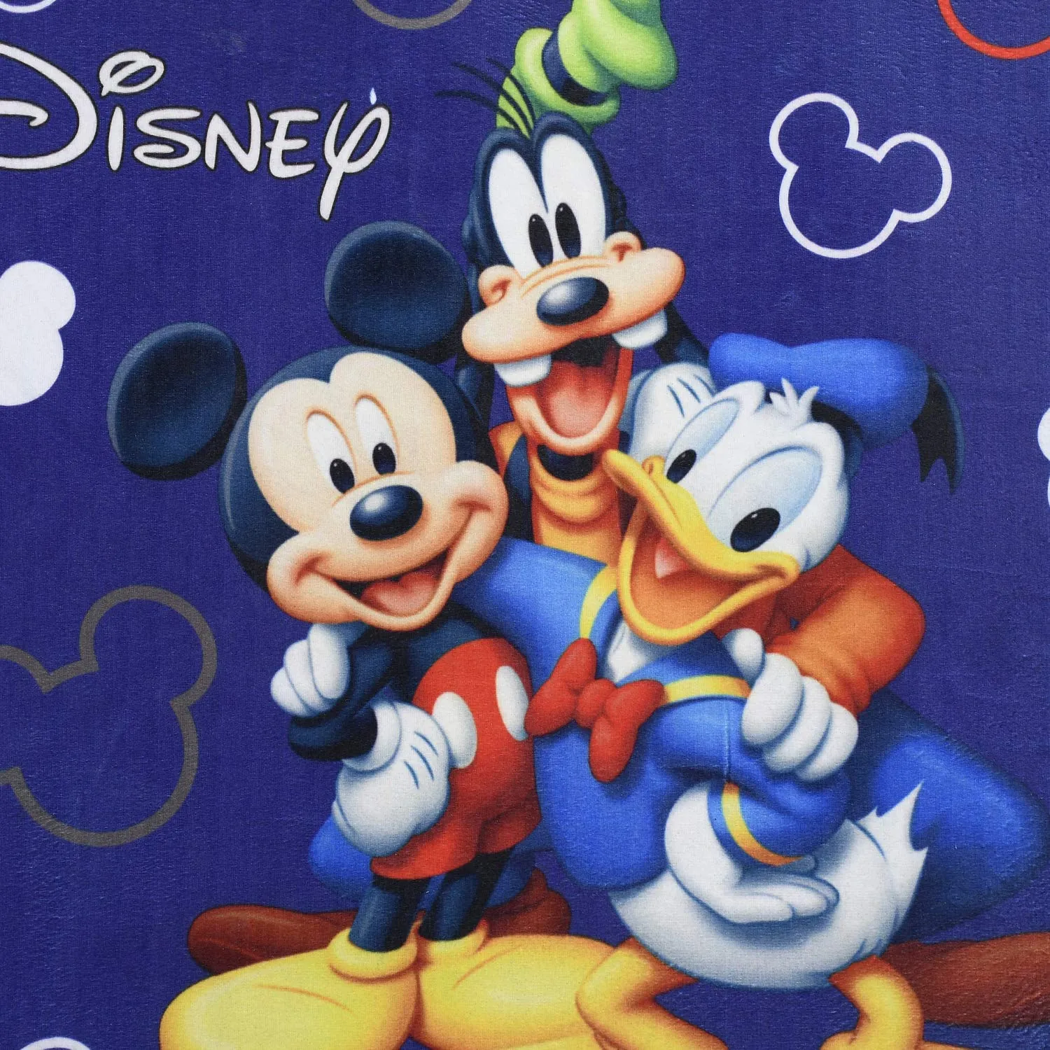 Kuber Industries Disney Team Mickey 2 Pieces Anti Slip Bath Mat 23"x15" (Royal Blue) (CTKTC046122)