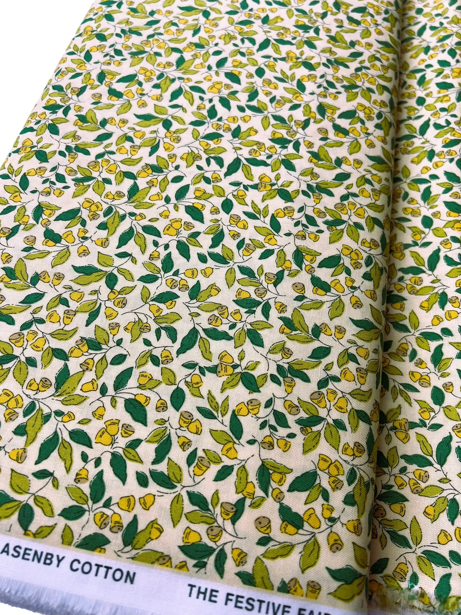 Liberty Christmas Fabric - Festive Xmas Chiming Bells
