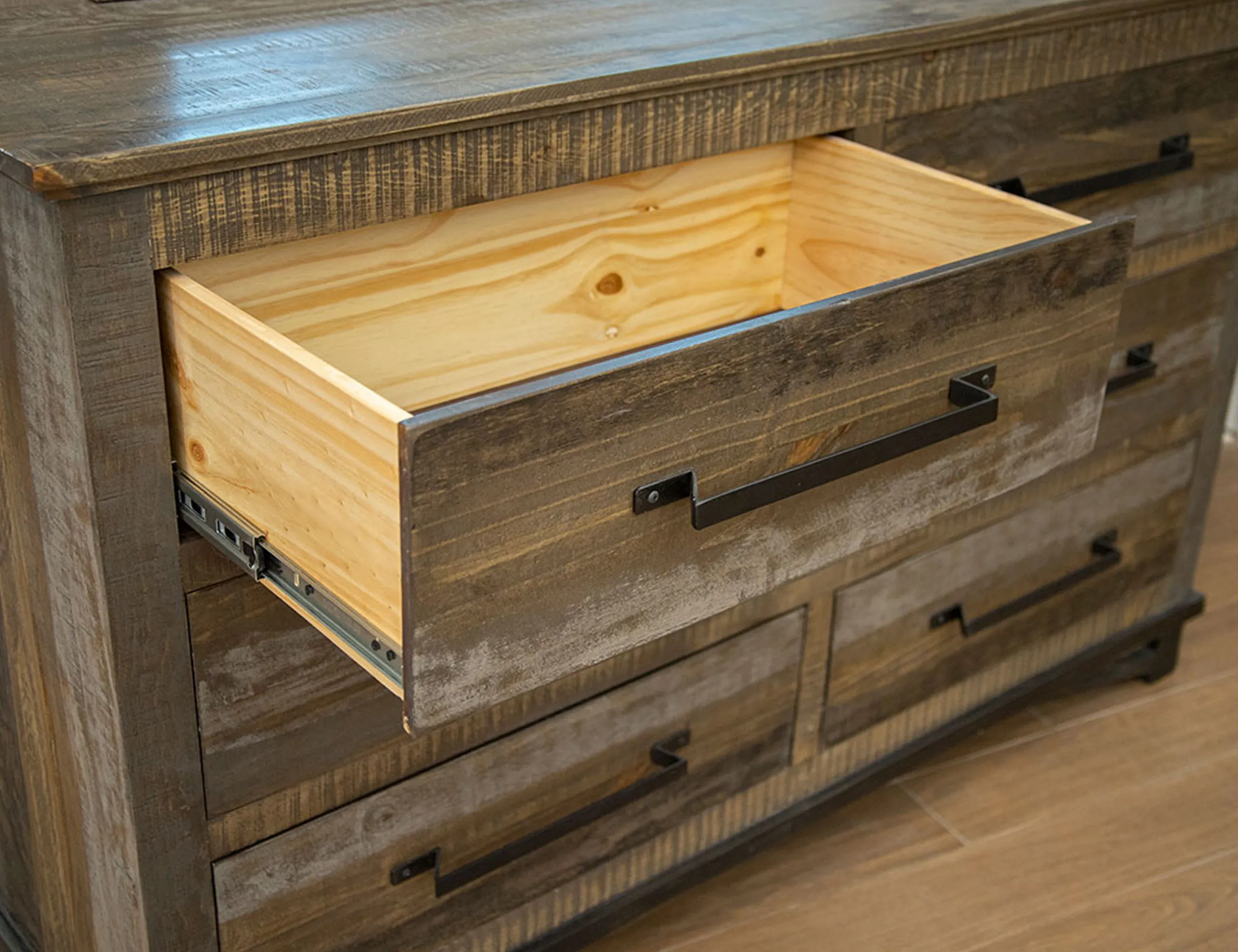 Loft Brown - Dresser - Two Tone Gray / Brown