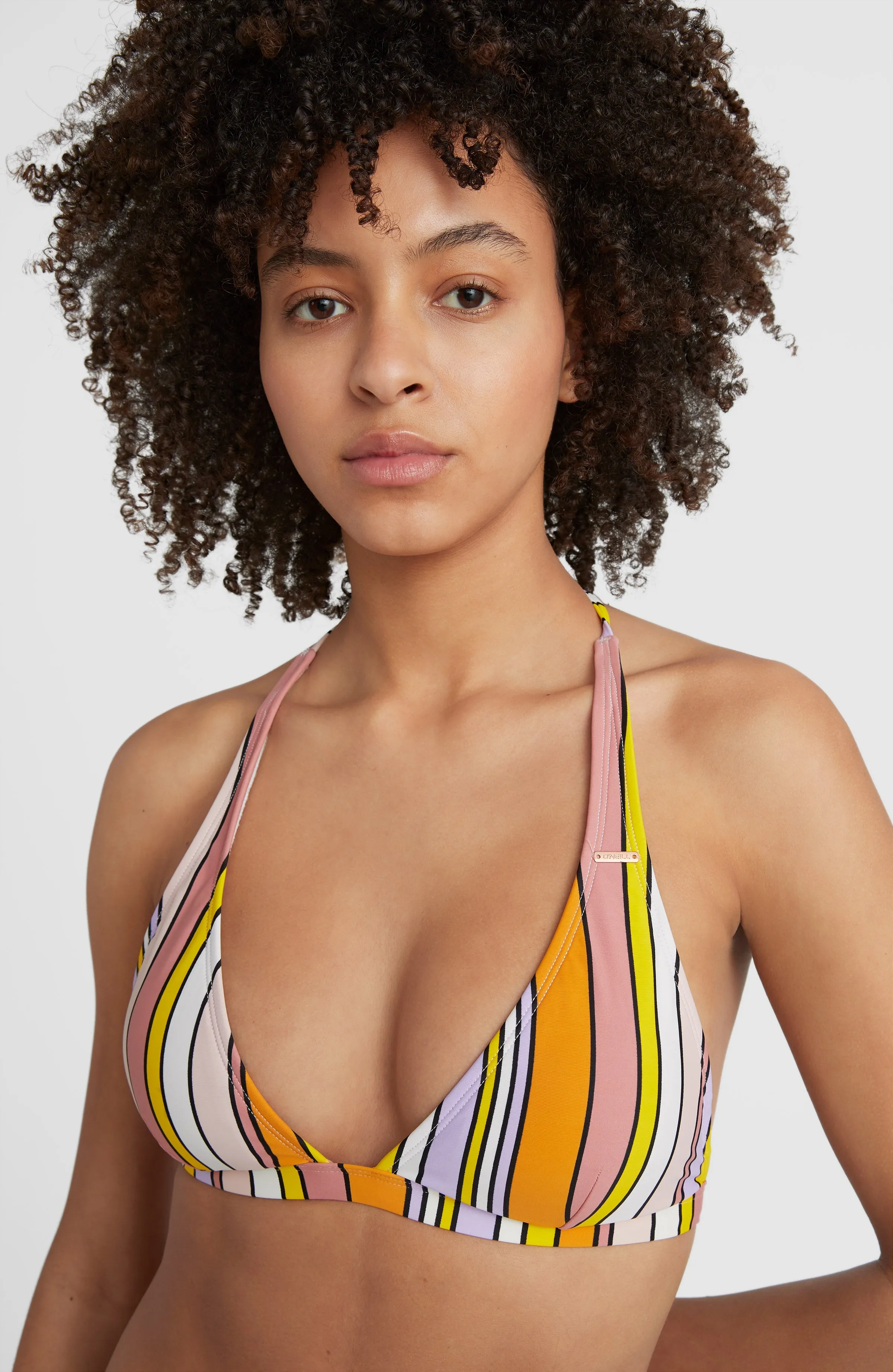 Marga - Rita Halter Bikini Set | Multi Stripe