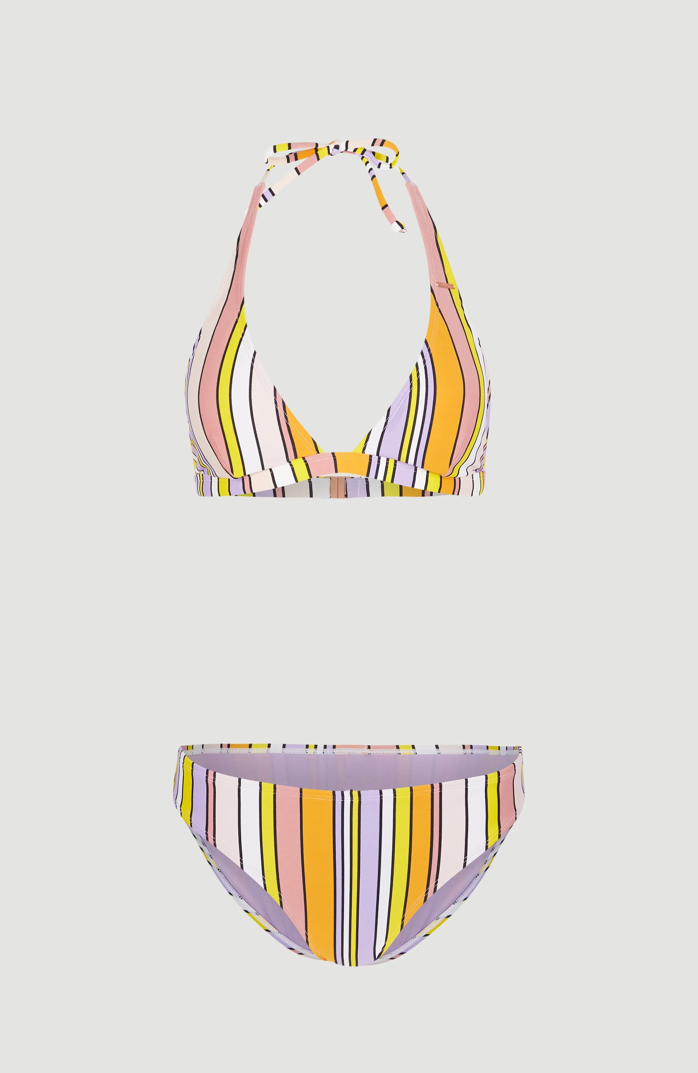 Marga - Rita Halter Bikini Set | Multi Stripe