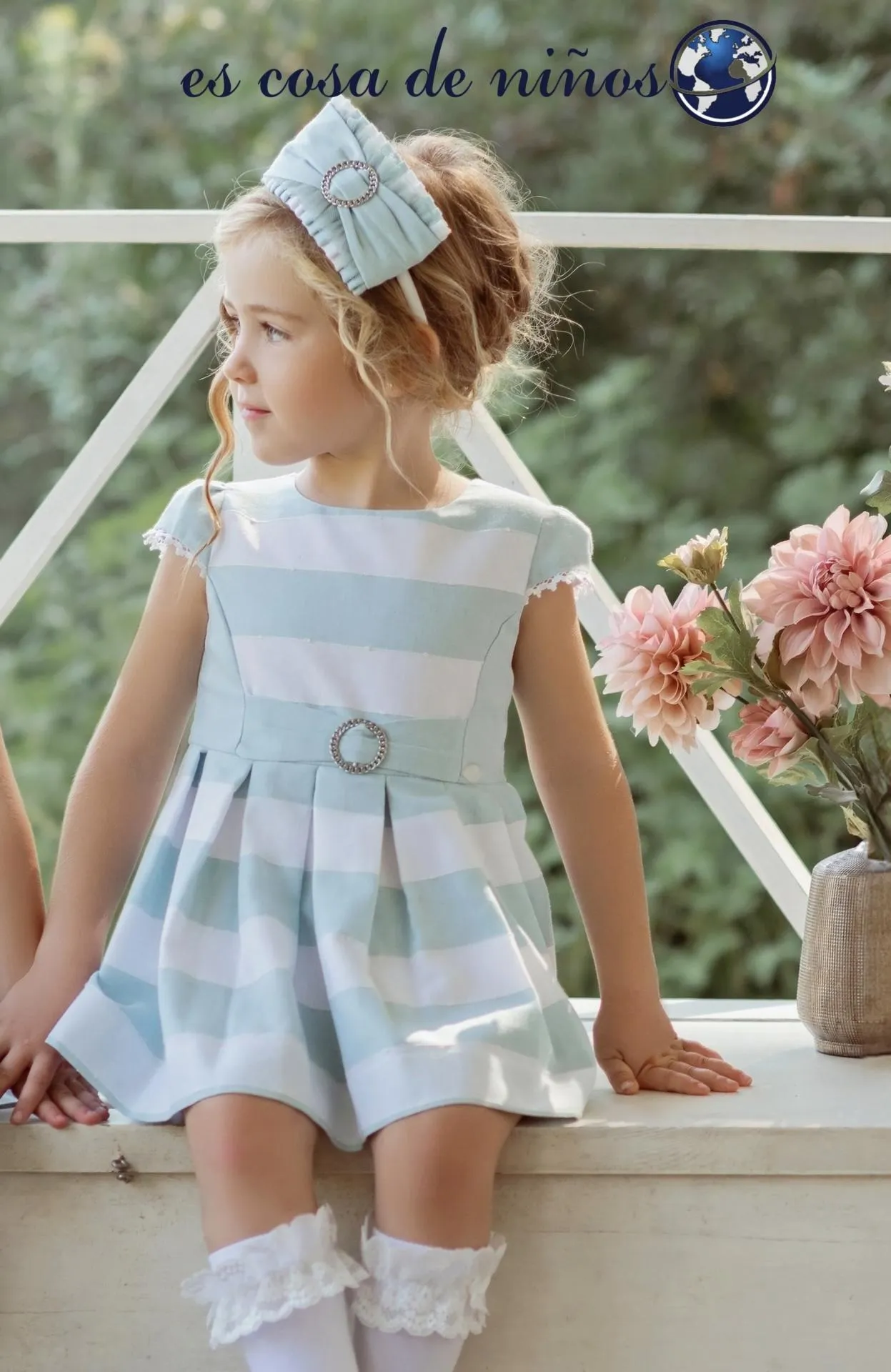 Mint Green Striped Dress