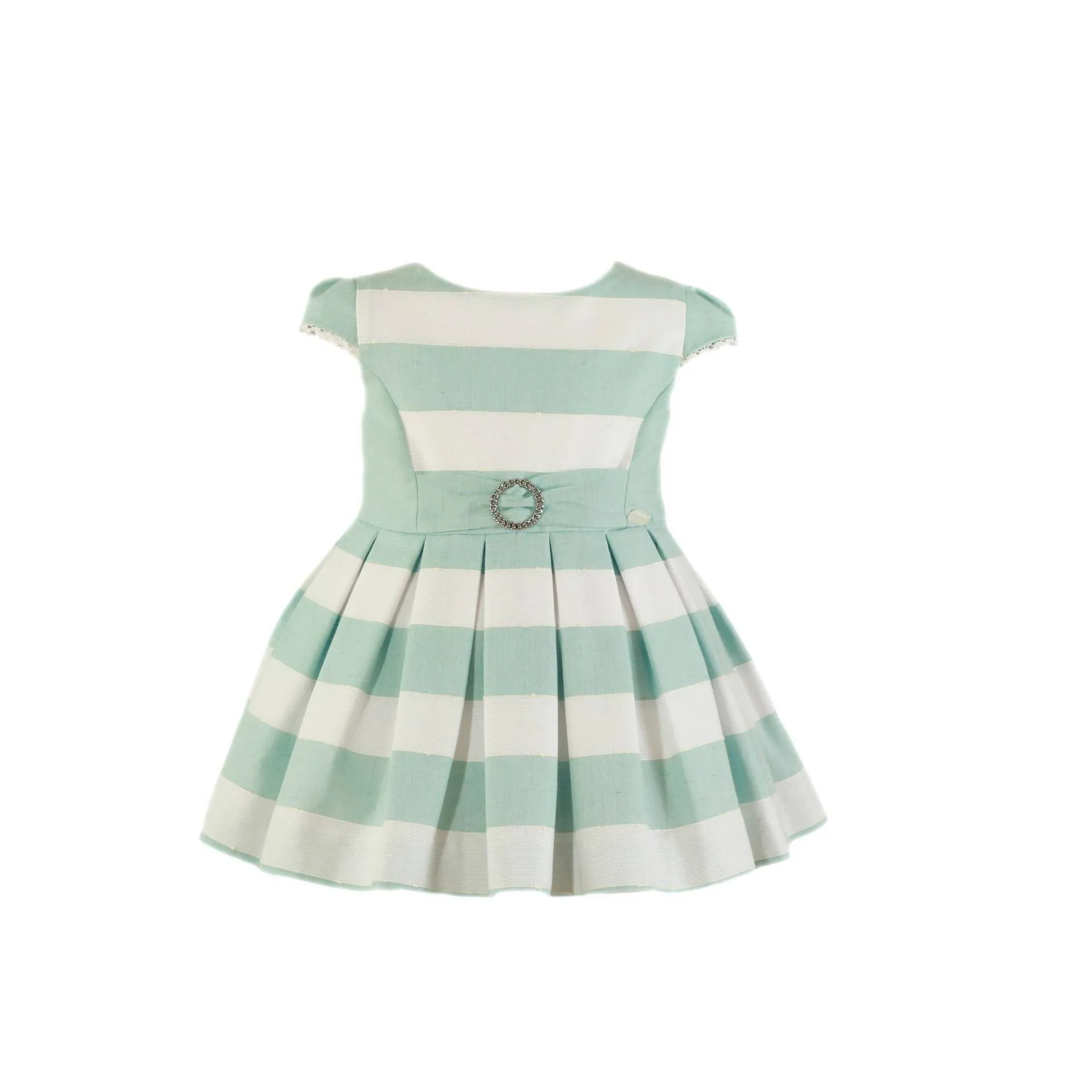 Mint Green Striped Dress