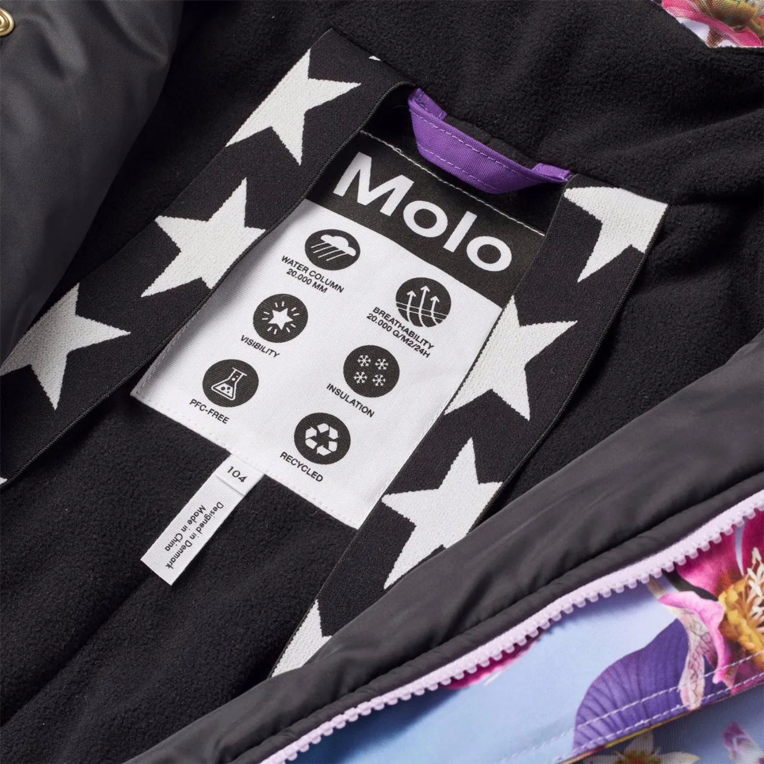 Molo Gradient Bloom Polaris Fur Snowsuit