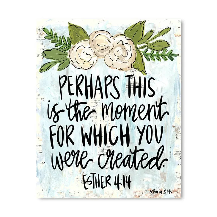 Moment You Were Created - Wrapped Canvas