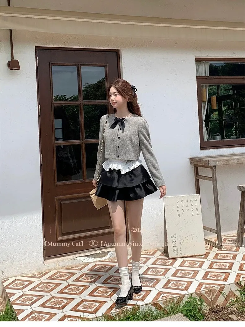 [Mummy Cat] Yoo-jin 유진 Ulzzang Girls Wool Blend Cardigan