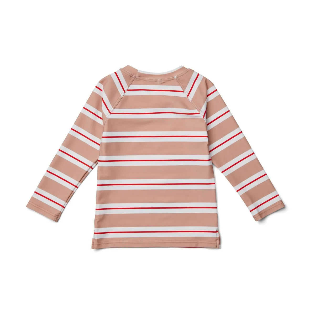 Noah Swim Tee - Stripe: Rose/apple red/creme de la creme