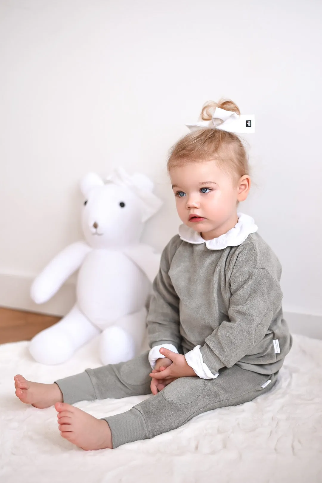 Organic cotton terry set in Sage Green