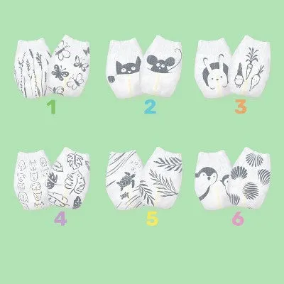 Parasol Clear Dry Natural Disposable Diapers - Size 4 - 52ct