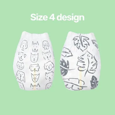 Parasol Clear Dry Natural Disposable Diapers - Size 4 - 52ct