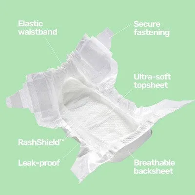 Parasol Clear Dry Natural Disposable Diapers - Size 4 - 52ct