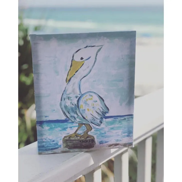 Pelican - Wrapped Canvas