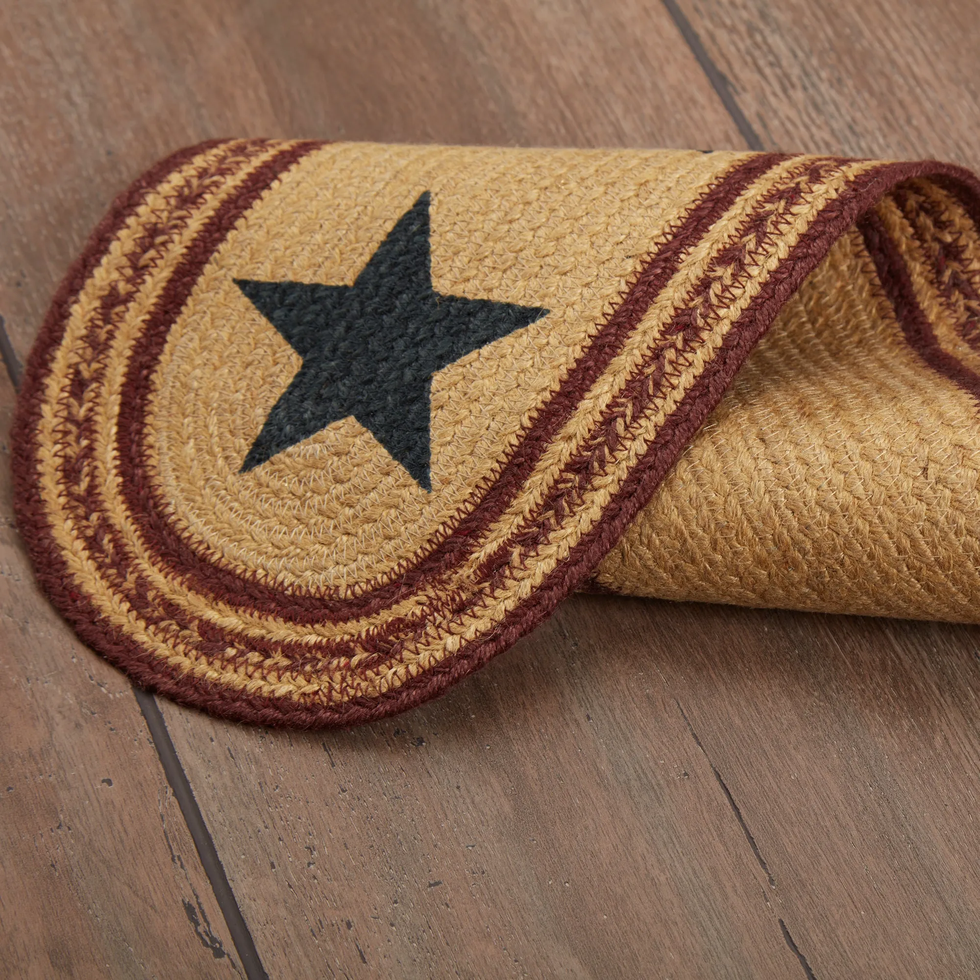Potomac Jute Stair Tread Stencil Stars Latex