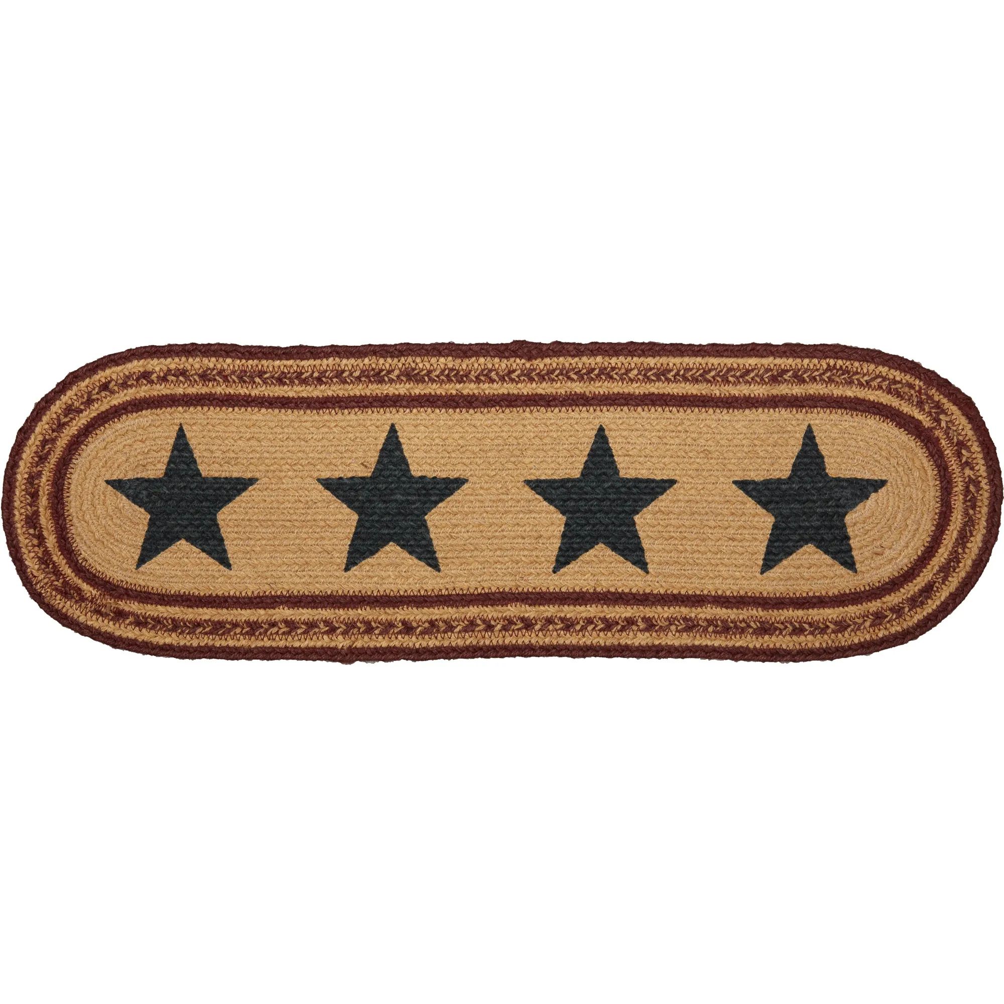 Potomac Jute Stair Tread Stencil Stars Latex