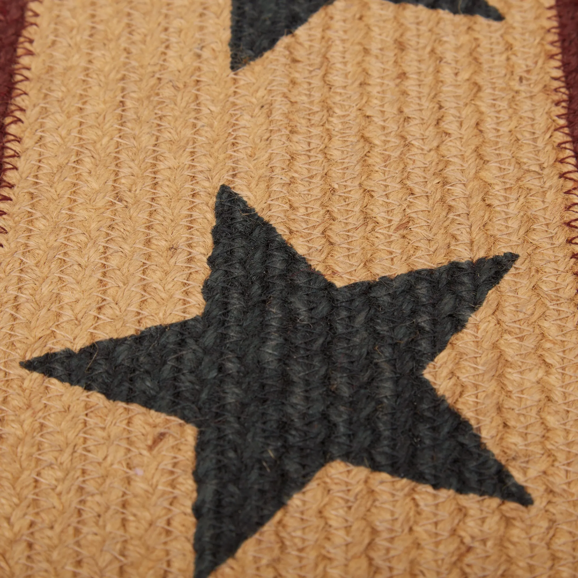 Potomac Jute Stair Tread Stencil Stars Latex