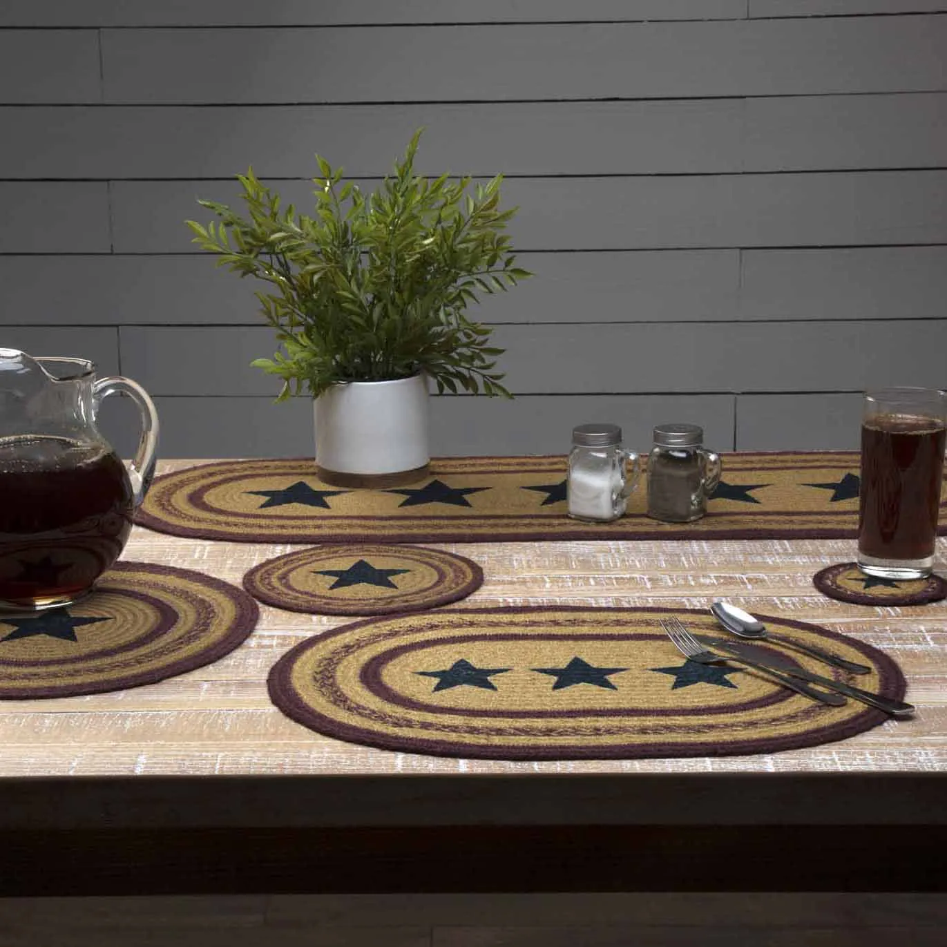 Potomac Jute Trivet Stencil Star