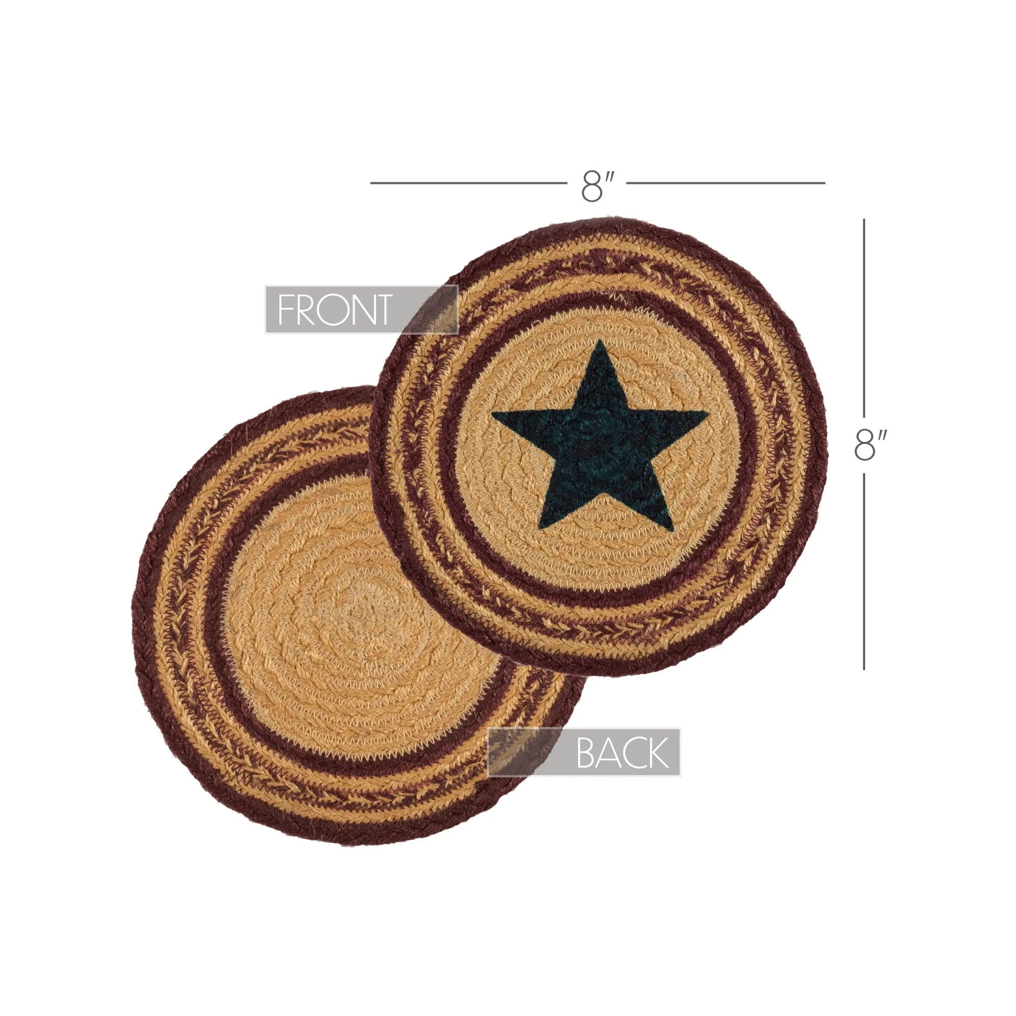 Potomac Jute Trivet Stencil Star