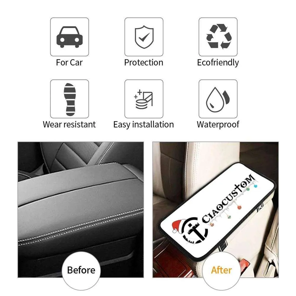 Psalm 9419 When Anxiety Was Great Within Me Seat Box Cover, Bible Verse Car Center Console Cover, Scripture Interior Car Accessories