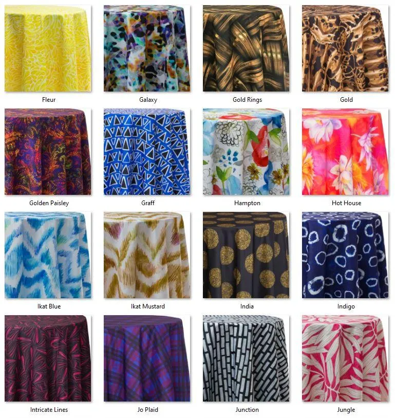 Rectangular Tablecloth with Prints