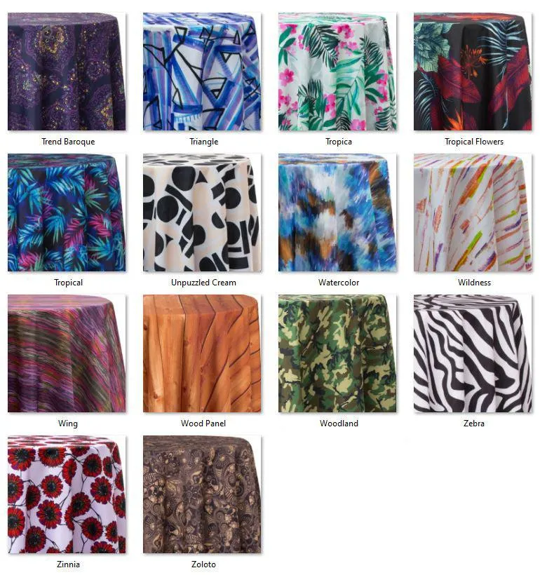 Rectangular Tablecloth with Prints