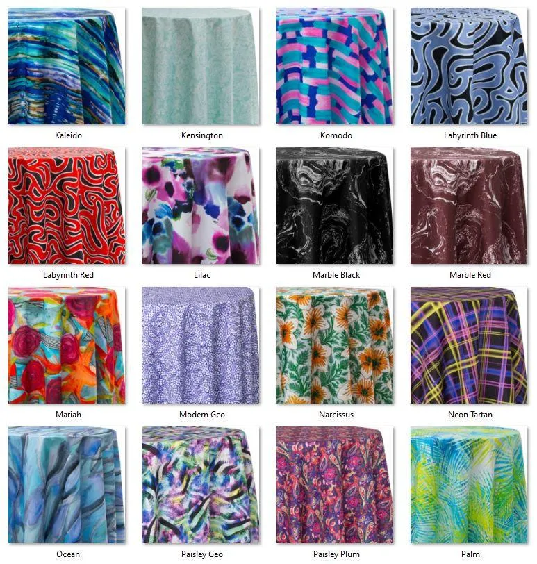 Rectangular Tablecloth with Prints