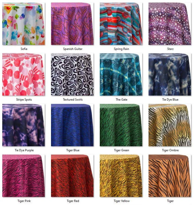 Rectangular Tablecloth with Prints