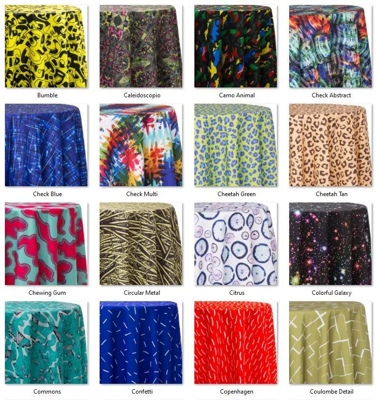 Rectangular Tablecloth with Prints