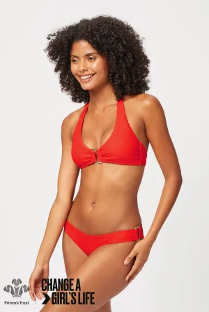 Red Rectangle Halterneck Bikini