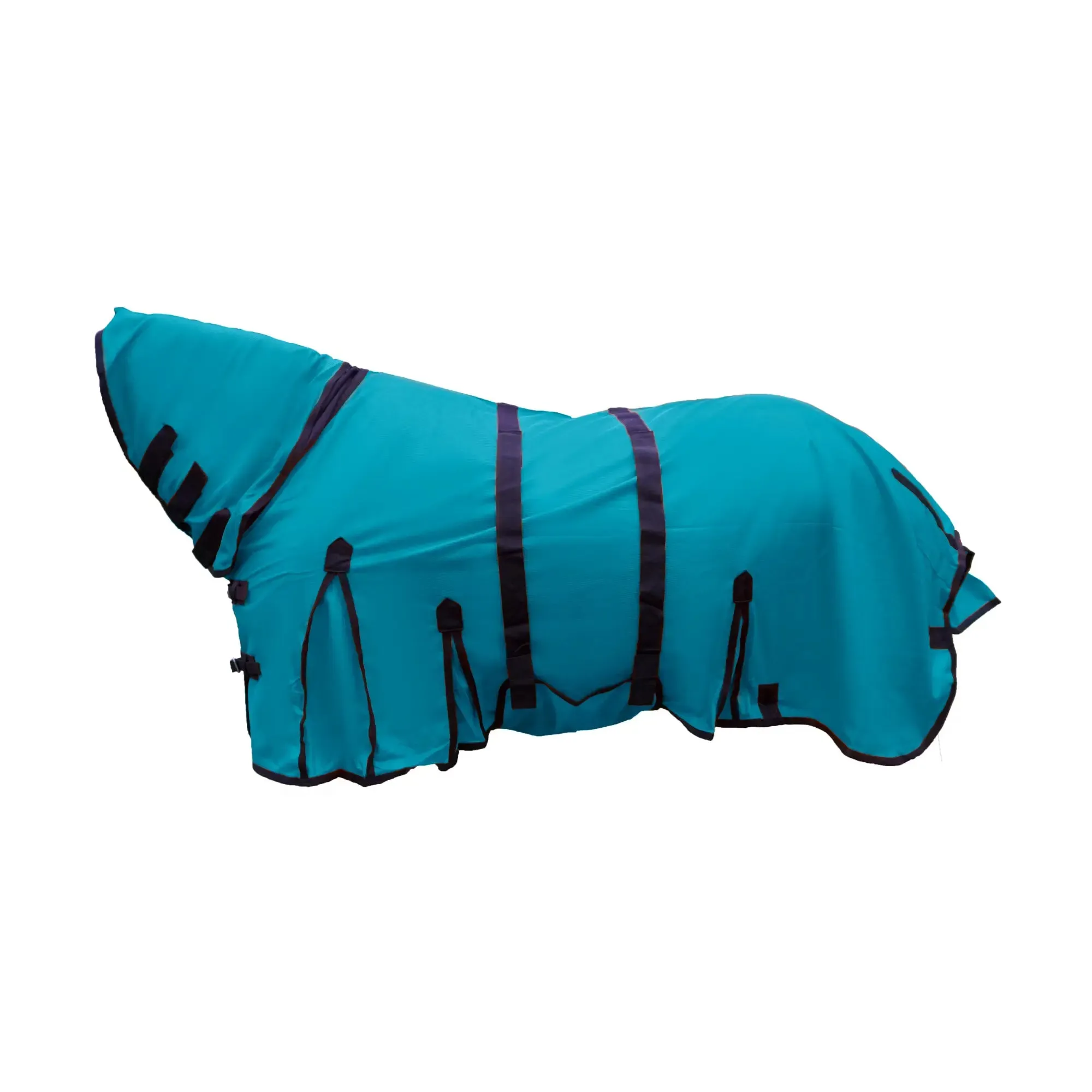 Resistance Durable Mesh Combo Fly Summer Sheet with Belly Guard and Combo Neck Cover