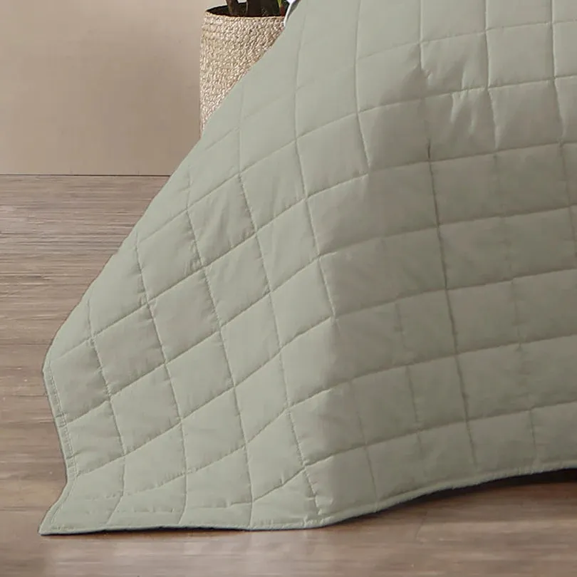 Rhodes Moss Coverlet by Logan & Mason