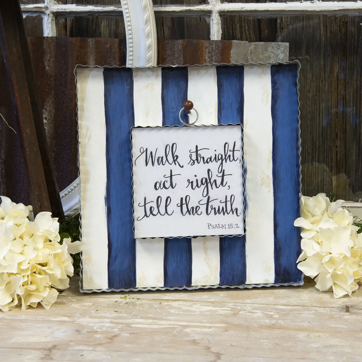 RTC Mini Gallery Display Board - Blue & White Striped