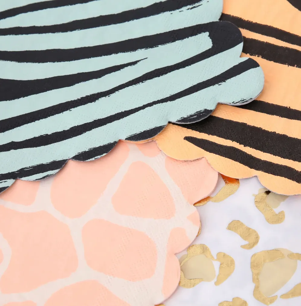 Safari Animal Print Sm Napkins