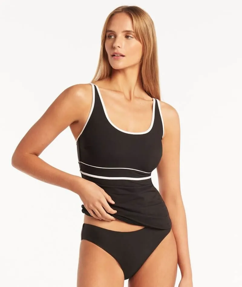 Sea Level Elite DD-E Cup Singlet Top - Black