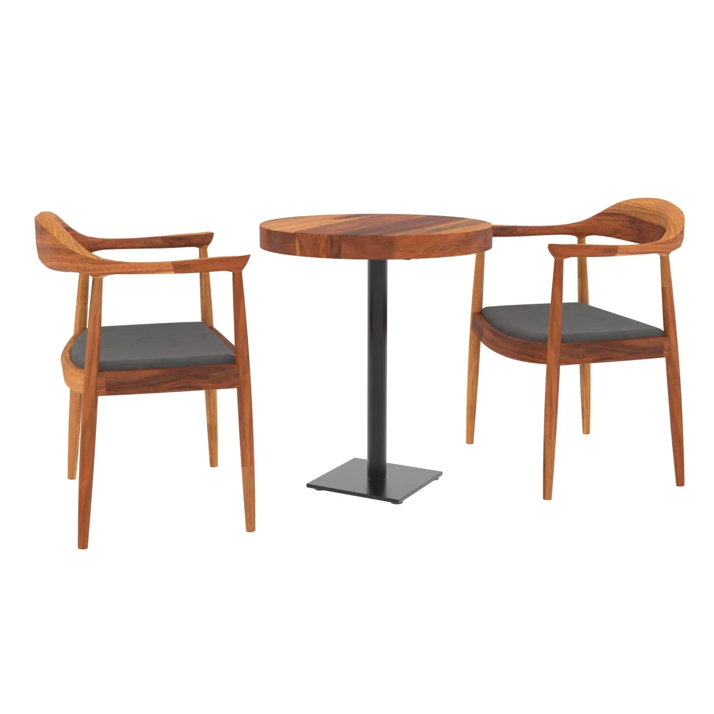 Seasonal Newberry Two Chair Small Round Table Dining Set