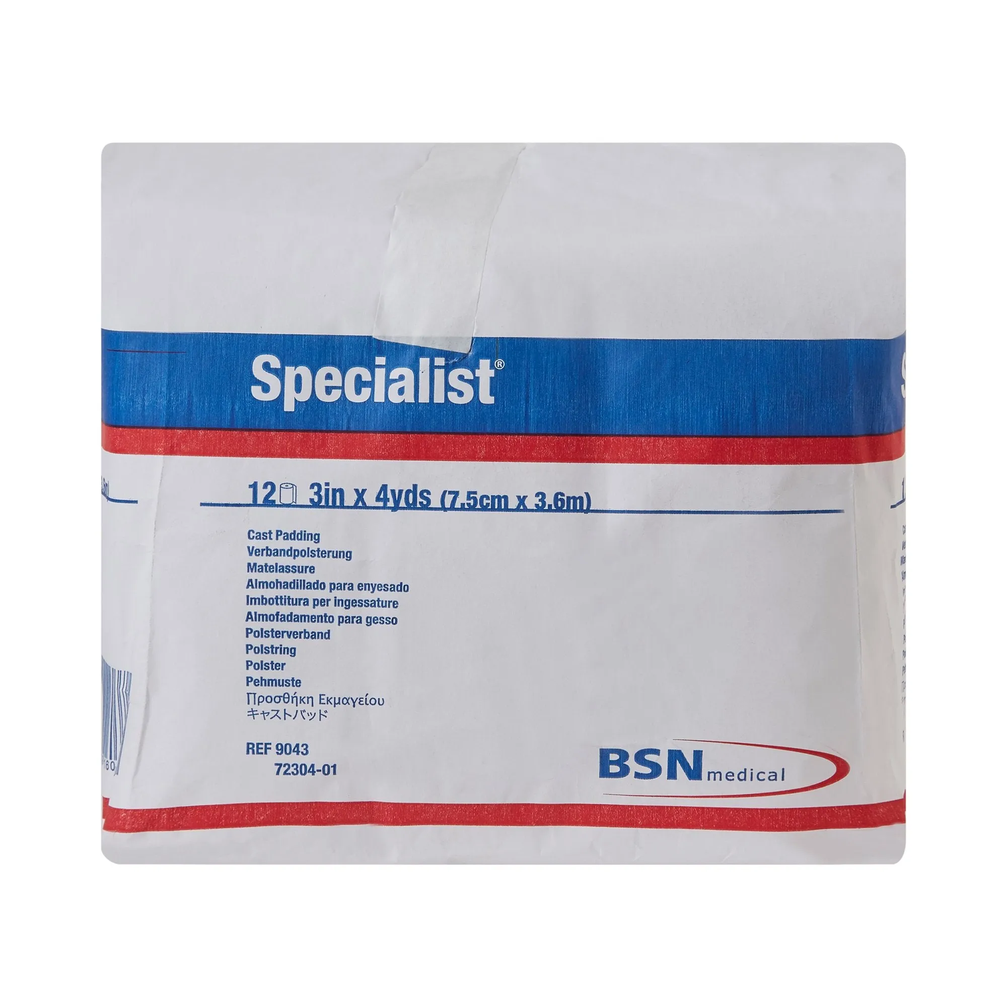 Specialist® White Cotton / Rayon Undercast Cast Padding, 3 Inch x 4 Yard