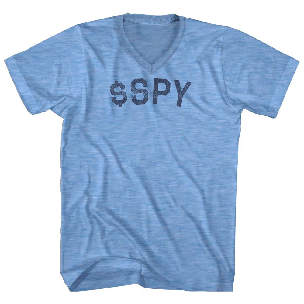 $Spy Adult Tri-Blend V-neck T-shirt