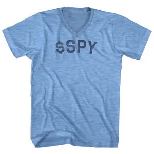 $Spy Adult Tri-Blend V-neck T-shirt