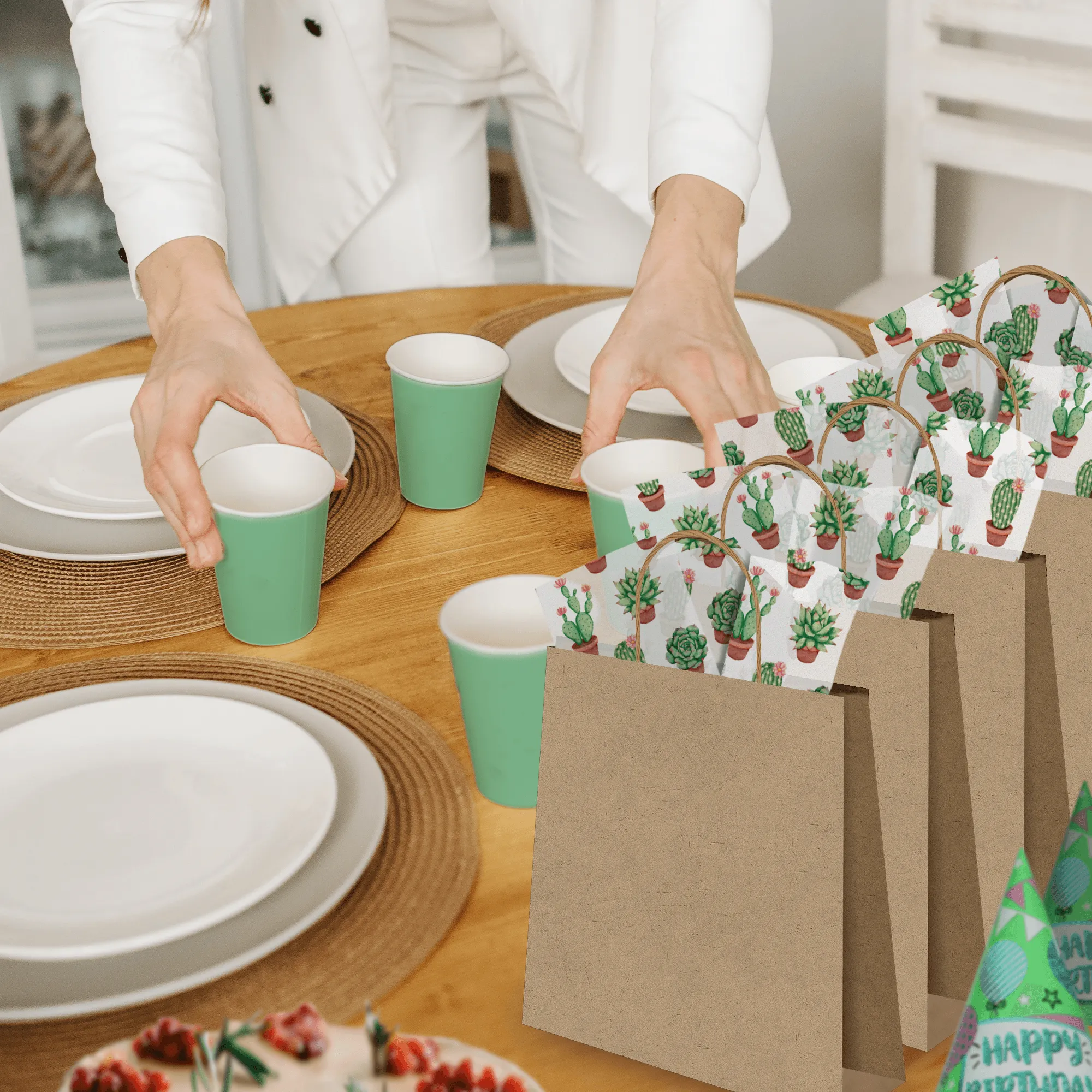 Succulents Tissue Paper for Gift Bags