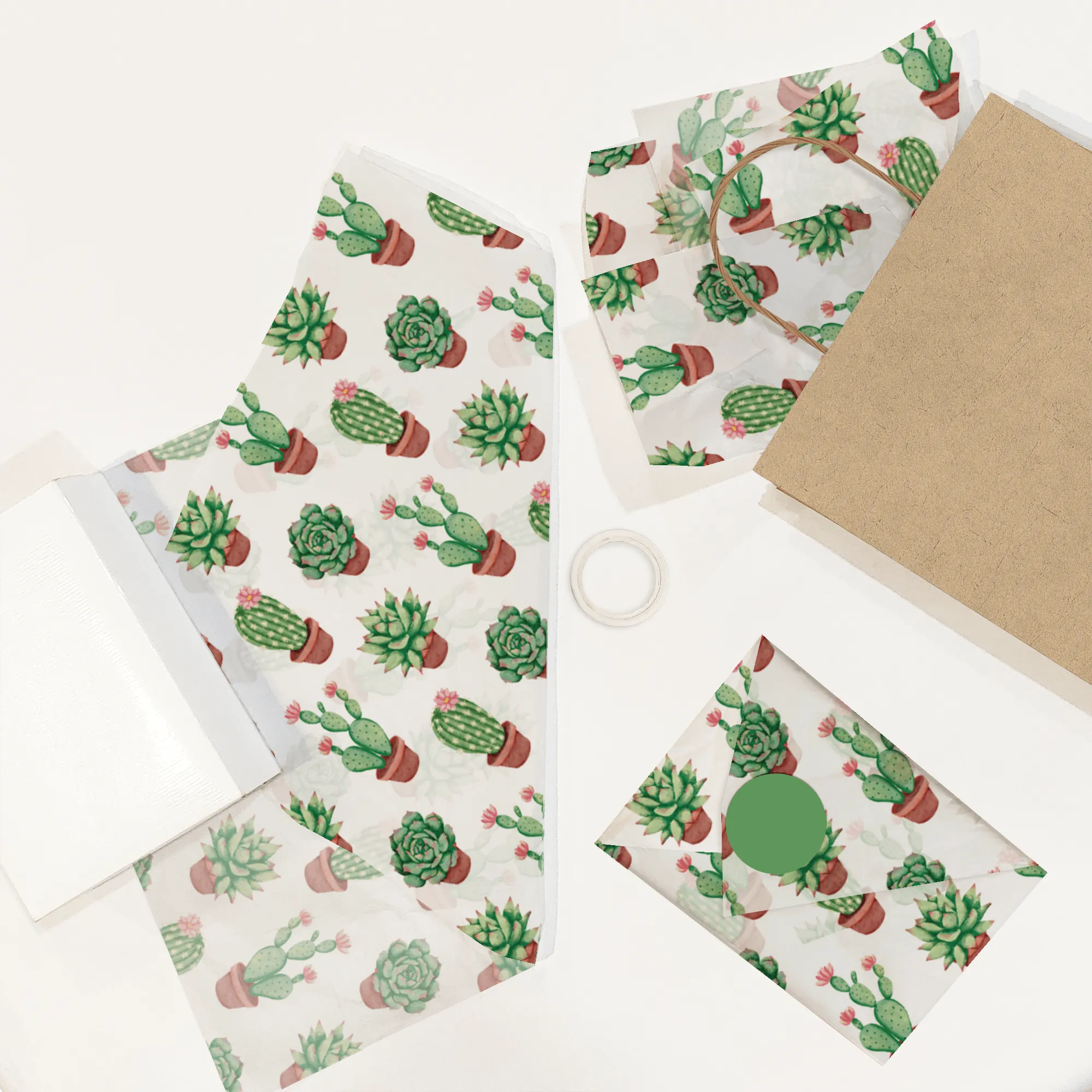 Succulents Tissue Paper for Gift Bags