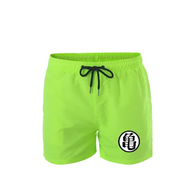 URSPORTTECH Beach Shorts Men Bottoms Quick Dry Print Swimming Surfing Shorts Summer Draw String Elastic Waist Short Men Swimwear