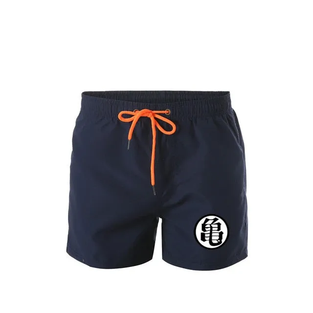 URSPORTTECH Beach Shorts Men Bottoms Quick Dry Print Swimming Surfing Shorts Summer Draw String Elastic Waist Short Men Swimwear