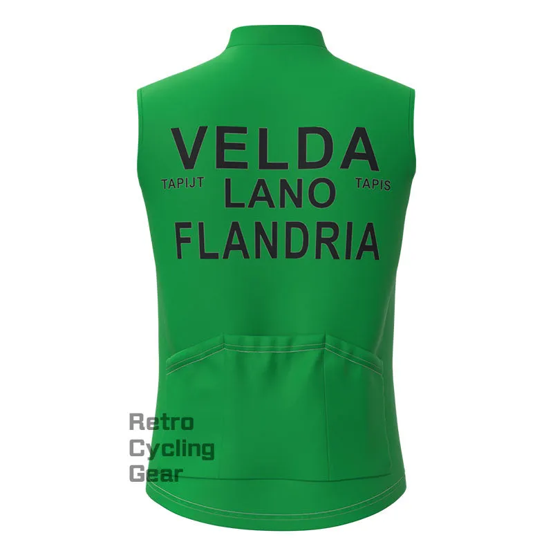 VELDA Green Retro Cycling Vest