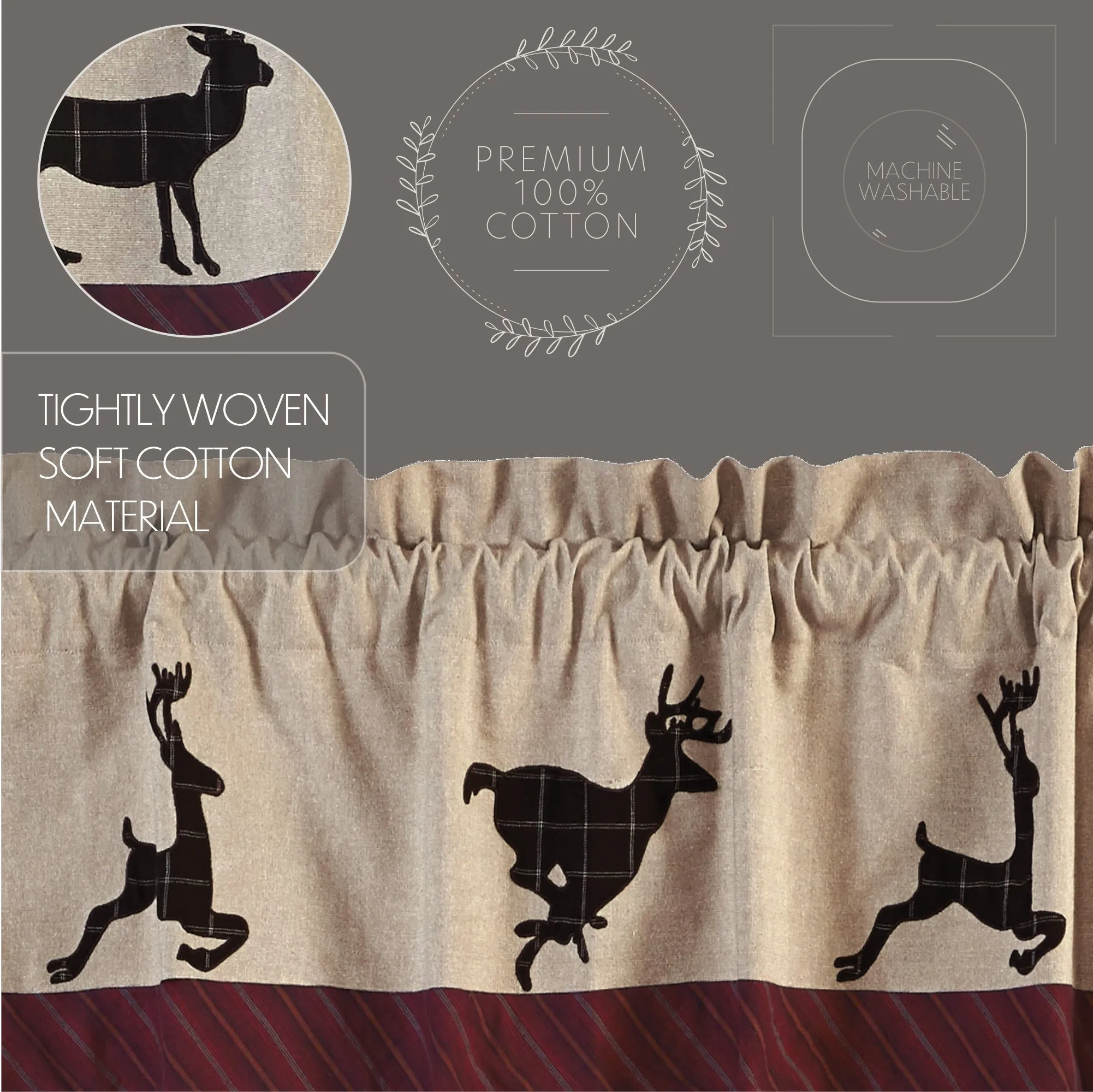 Wyatt Deer Valance 16x72