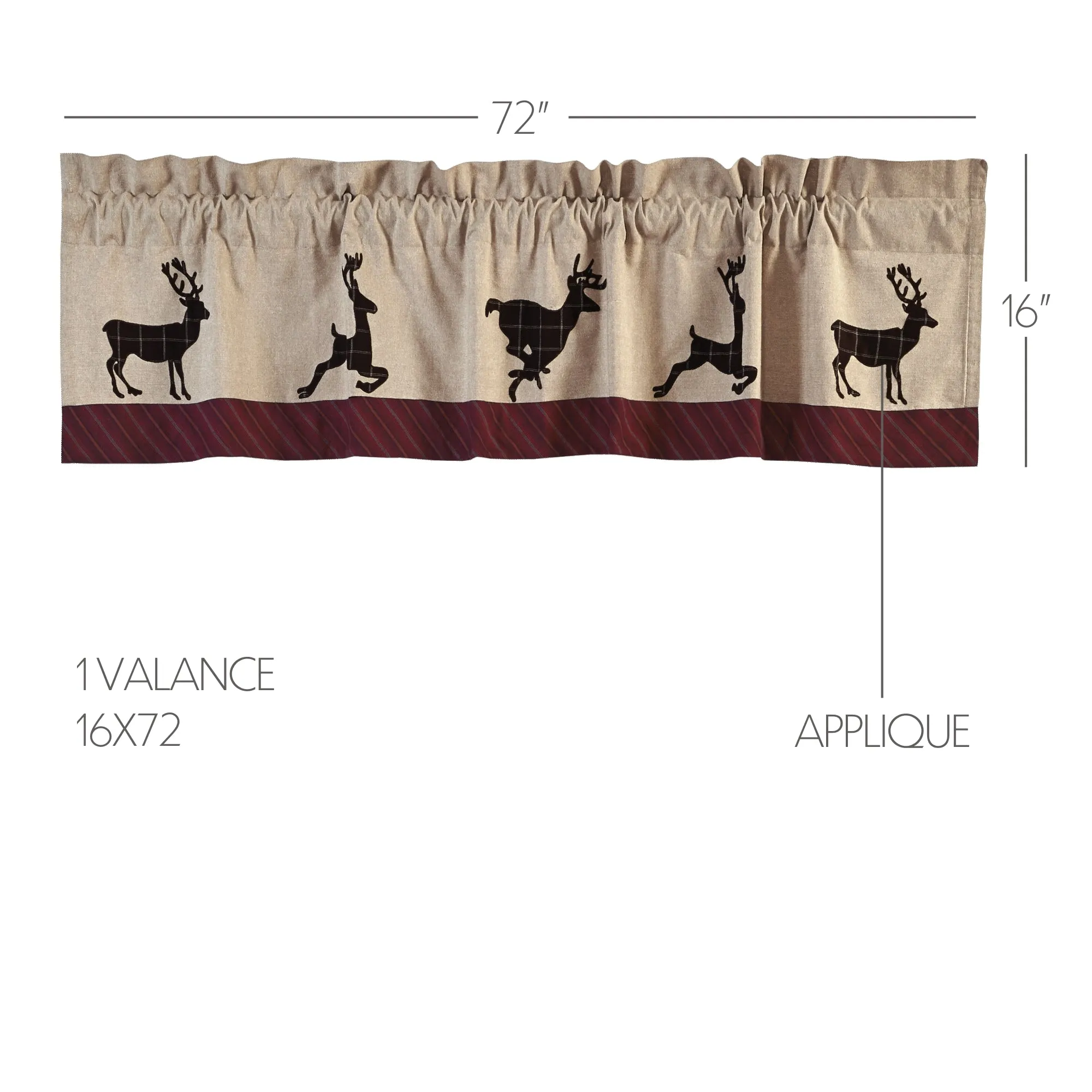Wyatt Deer Valance 16x72